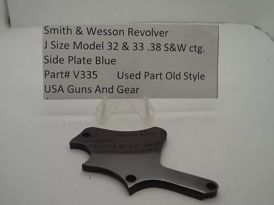 V335 S&W J Frame Model 32, 33 Side Plate Blue Steel .38 S&W ctg. Used