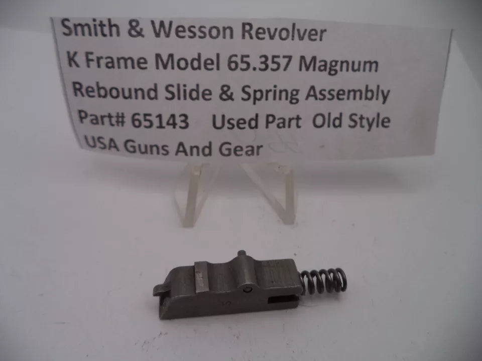 65143 S&W K Frame Model 65 Rebound Slide & Spring Assembly .357 Magnum