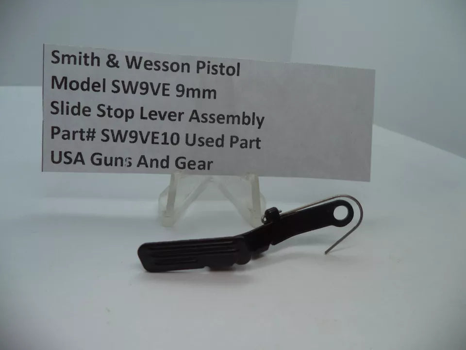 SW9VE10 S&W Pistol Model SW9VE Slide Stop Lever Assembly 9mm