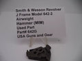 Smith & Wesson J Frame Model 642-2 Airweight Hammer, stainless steel used part, marked with part number 642G.