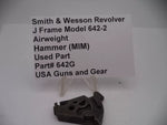 642G S&W J Frame Model 642-2 Airweight Hammer (MIM) . 38 S&W SPL +P