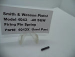 4043X Smith & Wesson Pistol Model 4043 Firing Pin Spring  .40 S&W