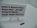 4043X Smith & Wesson Pistol Model 4043 Firing Pin Spring  .40 S&W