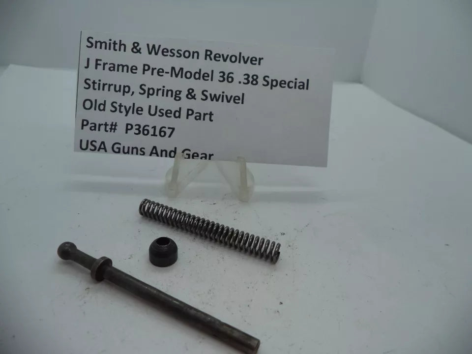 P36167 S&W J Frame Pre Model 36 Stirrup, Spring & Swivel .38 Special