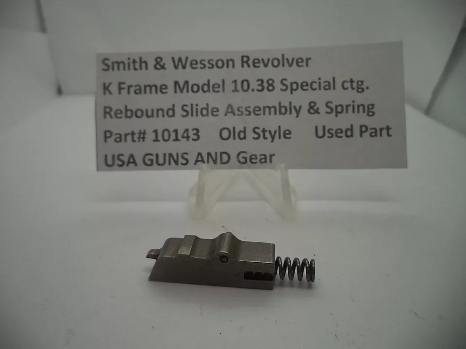 S&W K Frame Model 10 Rebound Slide Assembly & Spring | .38 Special | OEM Used Part 10143