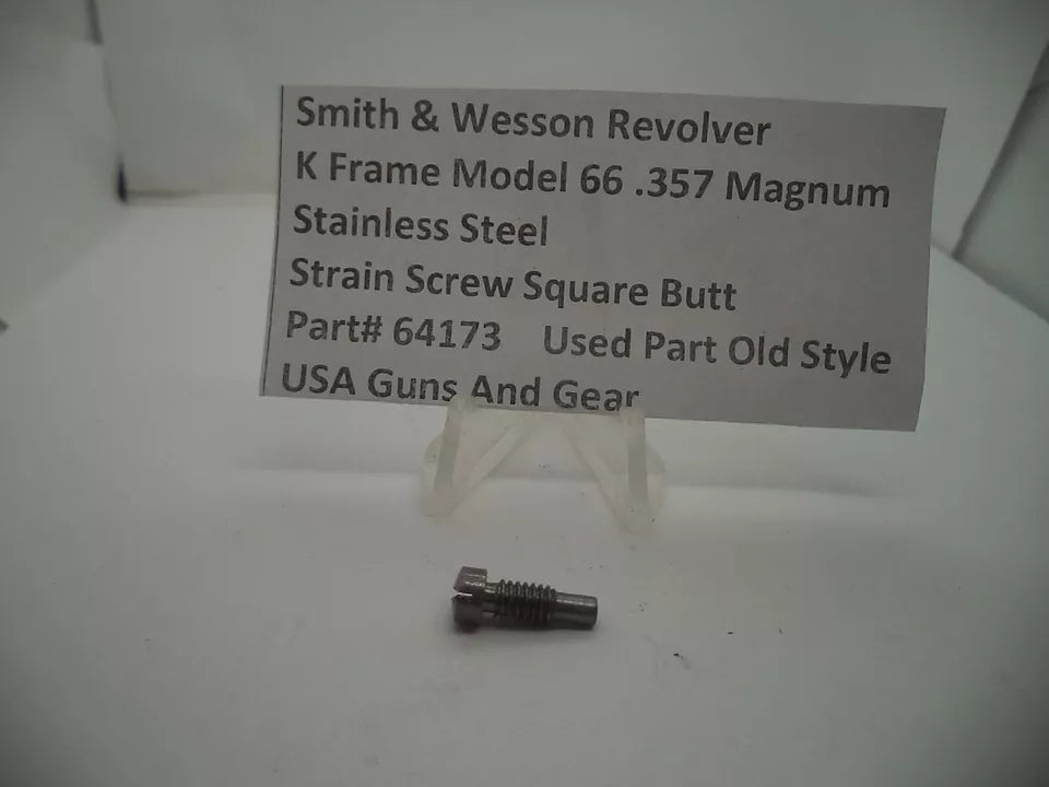 S&W K Frame Model 66 Strain Screw Square Butt .357 Magnum – Part# 64173
