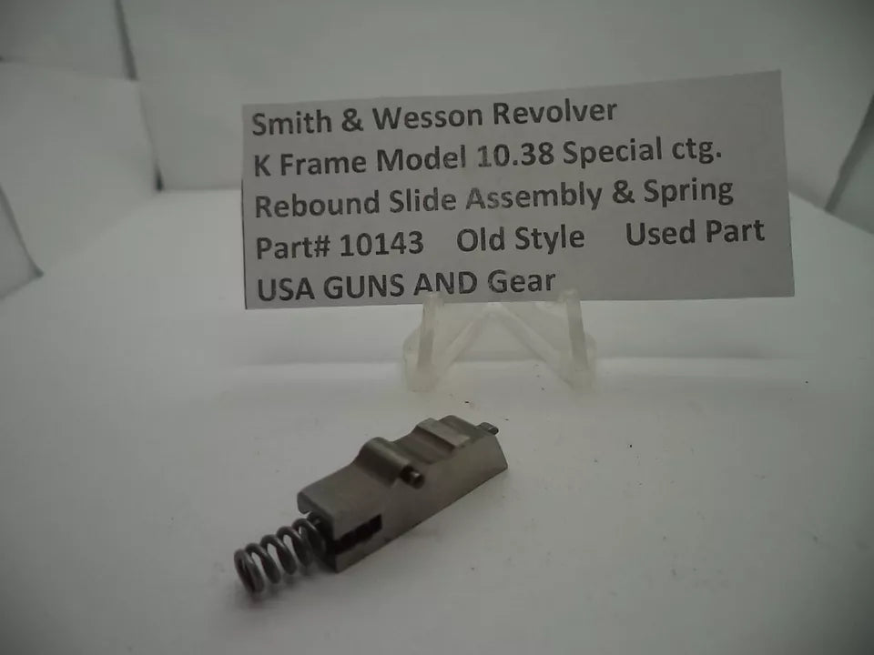 S&W K Frame Model 10 Rebound Slide Assembly & Spring | .38 Special | OEM Used Part 10143