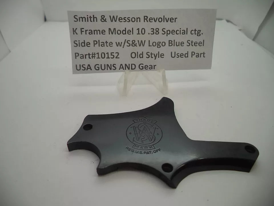 S&W K Frame Model 10 Side Plate w/Logo .38 Special 10152