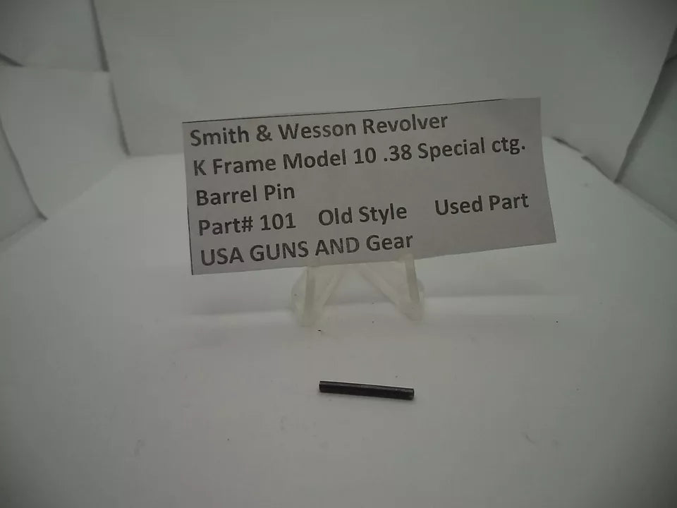 Smith & Wesson K Frame Model 10 Barrel Pin - .38 Special - Old Style - Used