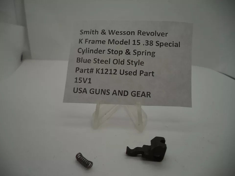 K1212 S & W K Frame Model 15 Cylinder Stop & Spring  .38 Special