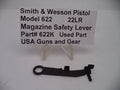 Smith & Wesson Model 622 Pistol Magazine Safety Lever .22 Long Rifle Used - Part# 622K