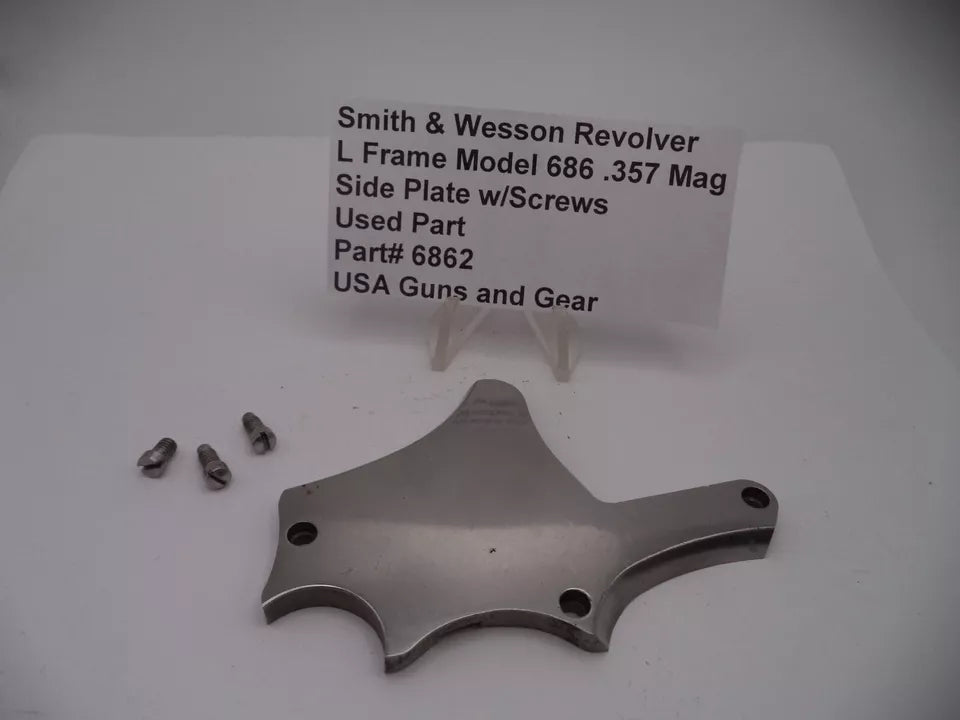Smith & Wesson Model 686 L Frame Side Plate with Screws .357 Magnum, Part# 6862