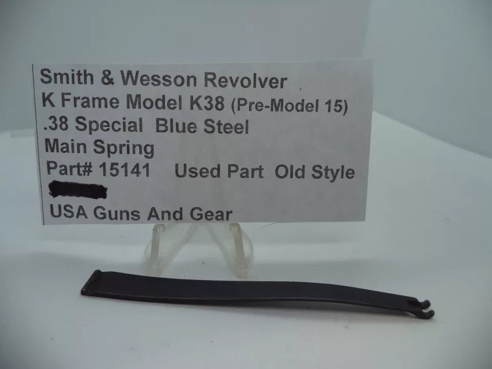 S&W K Frame Model K38 Pre-Model 15 Main Spring .38 Special – Part# 15141