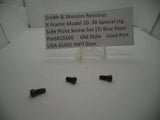 10160 S&W K Frame Model 10 Side Plate Screw Set (3) Blue  .38 Special ctg.
