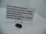 MPC10 S&W K M&P 1st Model  Serial# 3312 4 Screw Thumb Piece & Nut .38 Colt ctg.