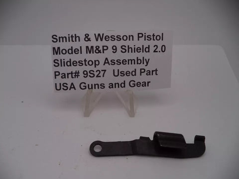 9S27 Smith & Wesson Pistol M&P 9 Shield 2.0 Slide Stop Assembly Used