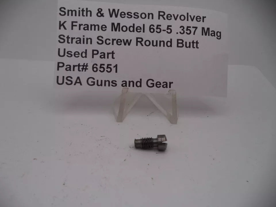 6551 S&W K Frame Model 65-5 Strain Screw Round Butt .357 Magnum