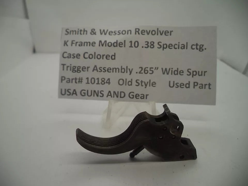 Smith & Wesson K Frame Model 10 Trigger Assembly .265" .38 Special – Part# 10184