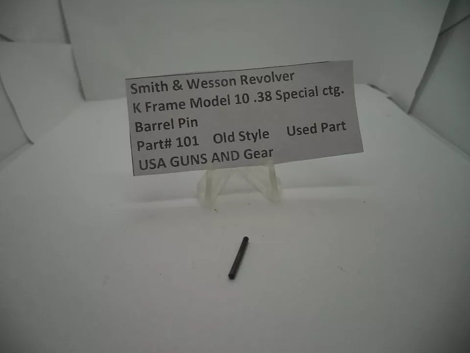 Smith & Wesson K Frame Model 10 Barrel Pin - .38 Special - Old Style - Used