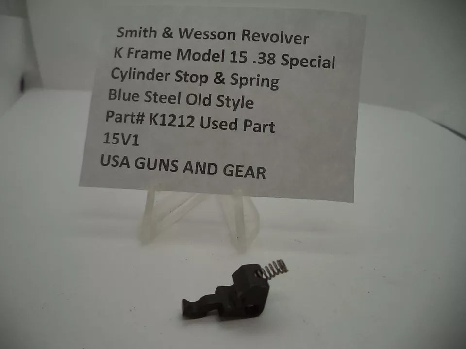 K1212 S & W K Frame Model 15 Cylinder Stop & Spring  .38 Special