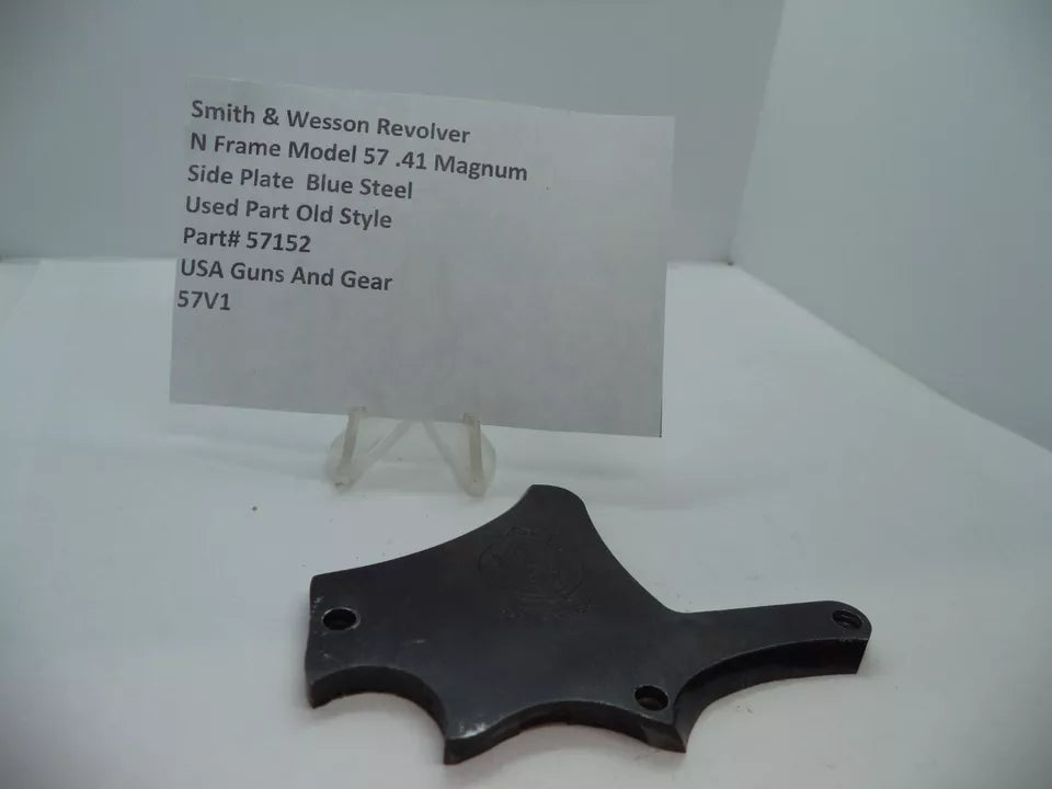 57152 S&W N Frame Model 57 Side Plate Blue Steel .41 Magnum Used Part
