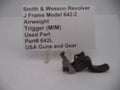 S&W J Frame Model 642-2 Airweight Trigger .300" Wide (MIM) .38 Special +P – Part# 642L