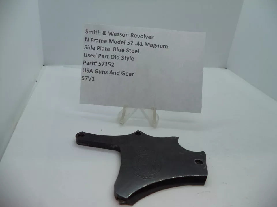 57152 S&W N Frame Model 57 Side Plate Blue Steel .41 Magnum Used Part