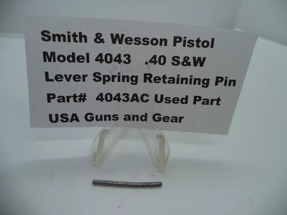 Smith & Wesson Model 4043 Lever Spring Retaining Pin .40 S&W 4043AC