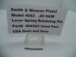 4043AC Smith & Wesson Model 4043 Lever Spring Retaining Pin .40 S&W