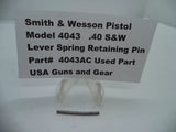 4043AC Smith & Wesson Model 4043 Lever Spring Retaining Pin .40 S&W