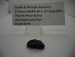 3419 Smith & Wesson J Frame Model 34-1 Thumb Piece & Nut Blue .22 Long Rifle