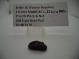 3419 Smith & Wesson J Frame Model 34-1 Thumb Piece & Nut Blue .22 Long Rifle