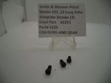 422S S&W Pistol Model 422 Side Plate Screws (3) .22 Long Rifle  Used