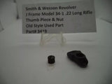 3419 Smith & Wesson J Frame Model 34-1 Thumb Piece & Nut Blue .22 Long Rifle