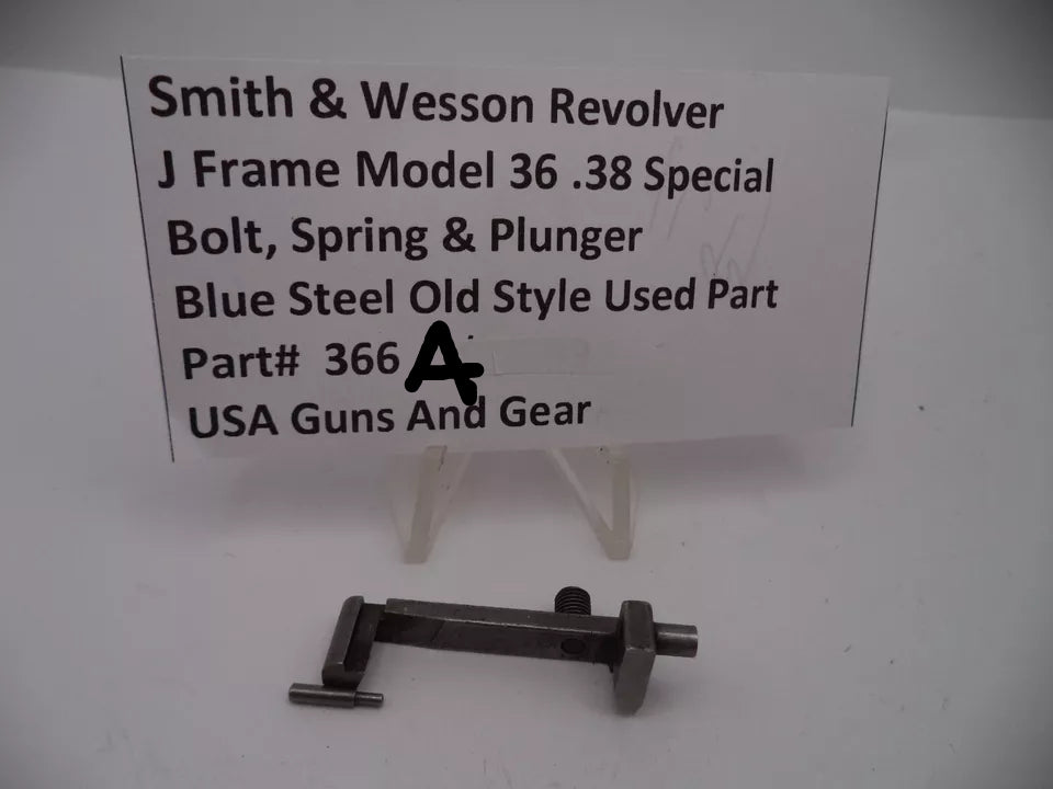 366A Smith & Wesson J Frame Model 36 Bolt, Spring & Plunger .38 Special