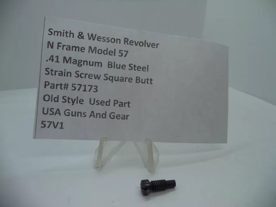 57173 S&W N Frame Model 57 Strain Screw Square Butt Blue Steel .41 Magnum Used