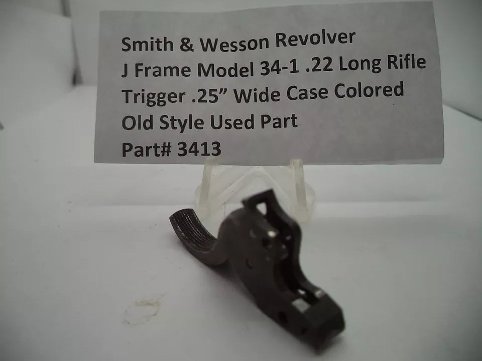 Smith & Wesson J Frame Model 34-1 Trigger .25" Wide Case Colored .22 LR Used - Part #3413