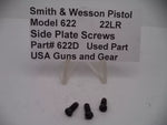 622D S&W Pistol Model 622 Side Plate Screws .22 Long Rifle
