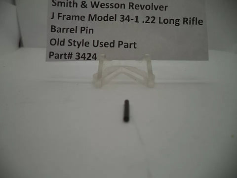 3424 Smith & Wesson J Frame Model 34-1 Barrel Pin .22 Long Rifle Used