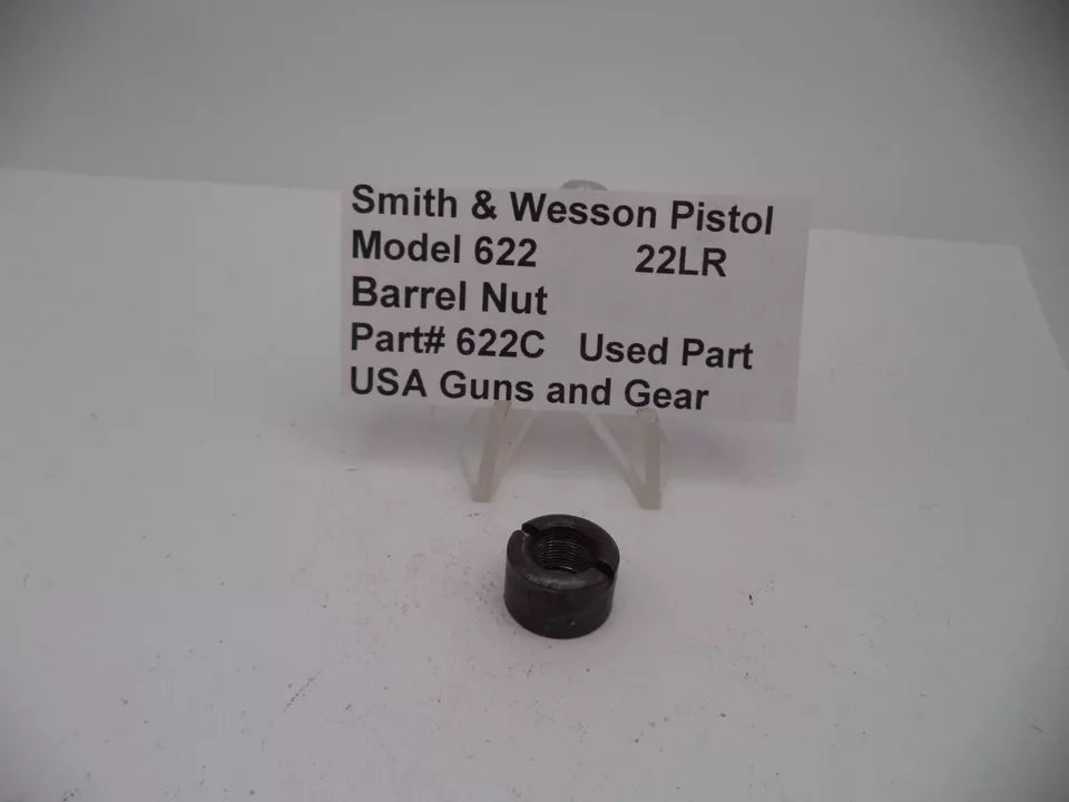 Smith & Wesson Model 622 Pistol Barrel Nut .22 Long Rifle Used - Part# 622C