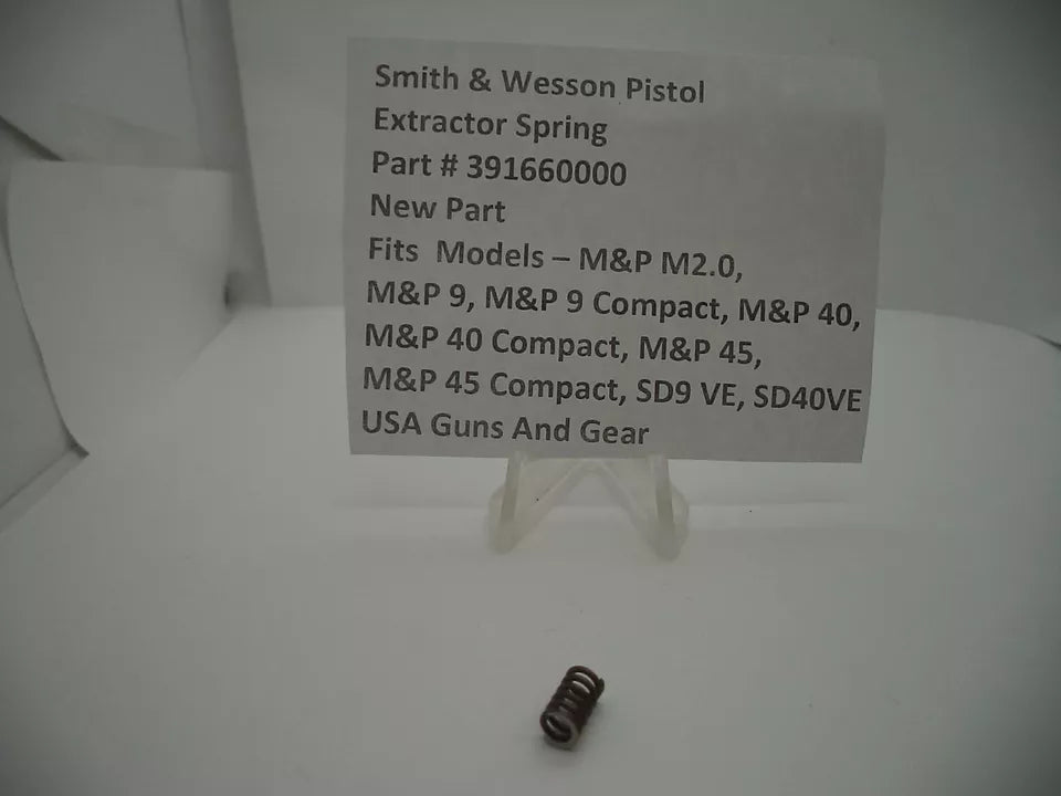 Smith & Wesson M&P/SDVE Extractor Spring 9mm/40/45 | OEM 391660000