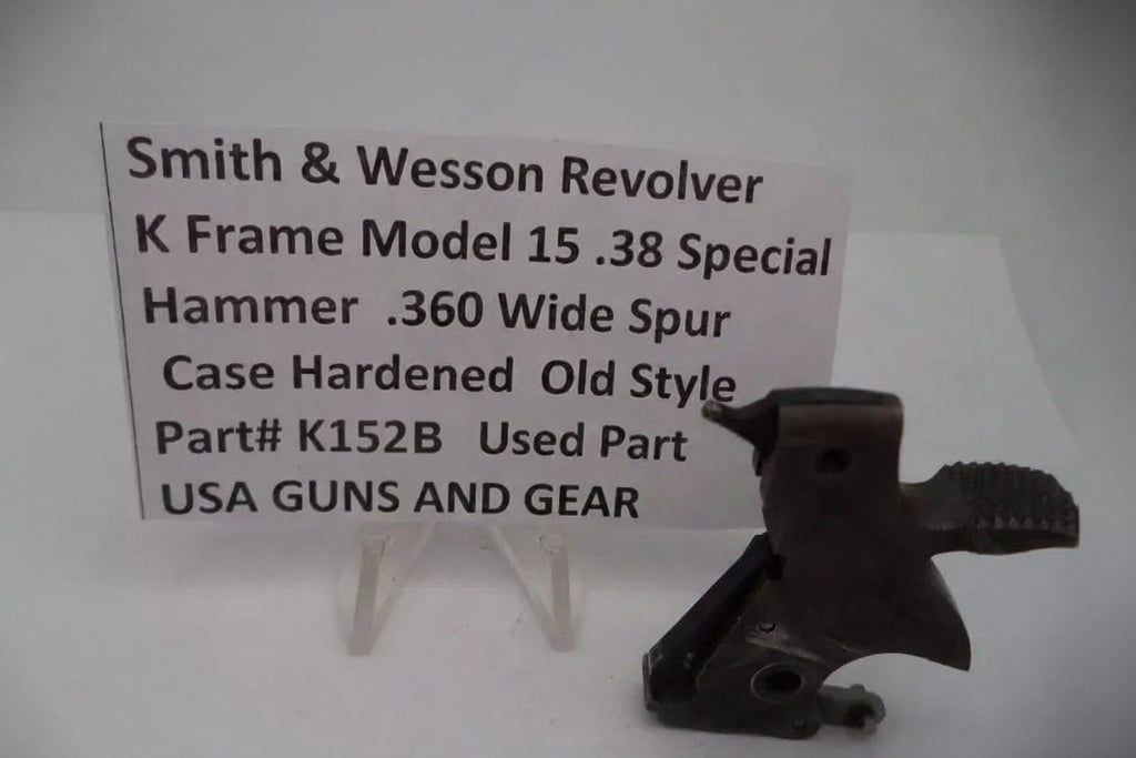 Smith & Wesson revolver part with descriptive label on a white background