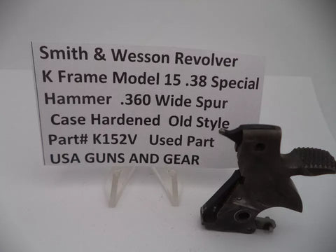K152V S & W K Frame Model 15 Hammer .360" Wide Spur .38 Special