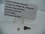 P3681 Smith & Wesson J Frame Pre Model 36 Cylinder Stop & Spring .38 Special