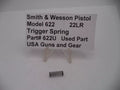 Smith & Wesson Model 622 Pistol Trigger Spring .22 Long Rifle Used - Part# 622U
