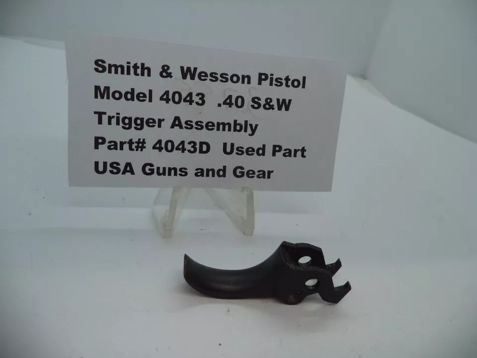 Smith & Wesson Model 4043 Pistol Trigger Assembly .40 S&W DAO Stainless Steel Used OEM Part 4043D