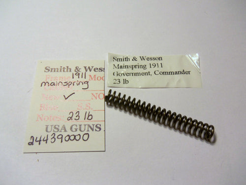 244390000 Smith & Wesson Mainspring 1911 Government, Commander 23 lb