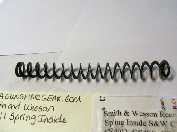 263310000 Smith & Wesson Multiple Model Recoil Spring CS9 CS40 CS45 Pistol Part