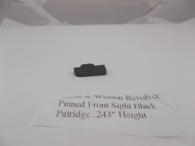 USA Guns And Gear - USA Guns And Gear Revolver Pinned Front Sight Black Patridge - Gun Parts Smith & Wesson - Smith & Wesson