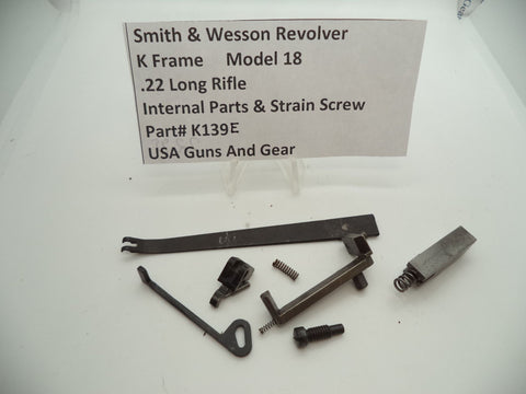 K139E Smith & Wesson K Frame Model 18 Internal Parts & Strain Screw Used